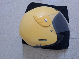 Casco Jet Amarillo y Negro