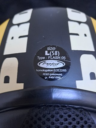 Casco Jet Amarillo y Negro