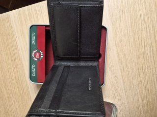 Portafoglio uomo Daviletto pelle nera