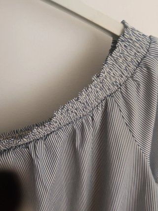Blusa escote barco rayas