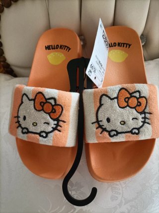 Ciabatte bimba Hello Kitty arancioni