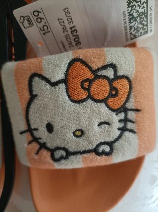 Ciabatte bimba Hello Kitty arancioni