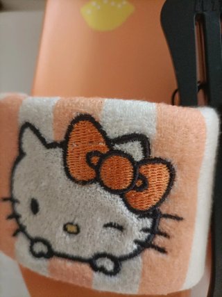 Ciabatte bimba Hello Kitty arancioni