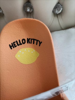 Ciabatte bimba Hello Kitty arancioni