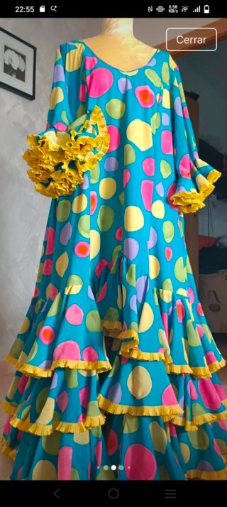 Traje Flamenca Bata Rociera Talla 54/56