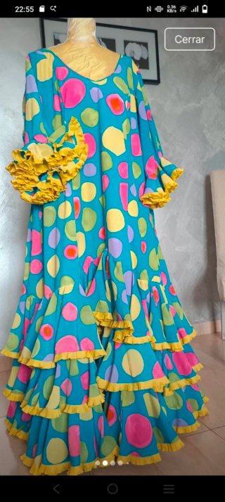 Traje Flamenca Bata Rociera Talla 54/56