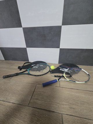 Set de 2 raquetas de tenis y pelotas