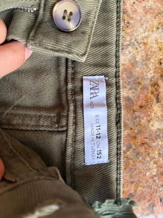 Falda Zara Caqui Talla 11-12