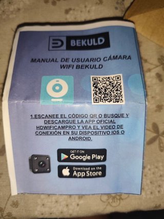 Mini Cámara Inteligente BEKULD WiFi 2.4GHz