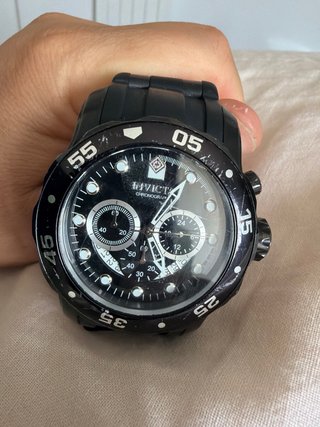 Reloj Invicta Cronógrafo Negro. Invicta Pro Diver