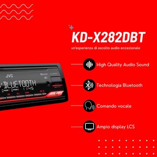 - JVC radio coche USB con Bluetooth