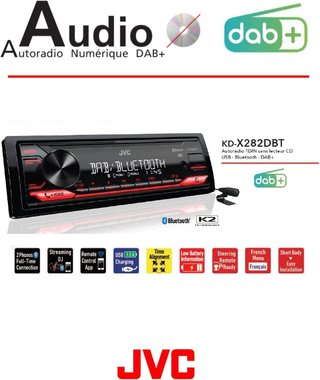- JVC radio coche USB con Bluetooth