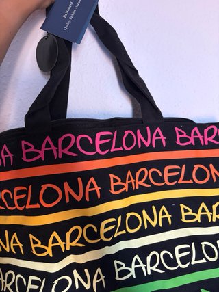 Bolso de playa Barcelona multicolor