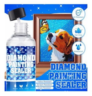Sellador Diamond Painting 2x100g + Pinceles