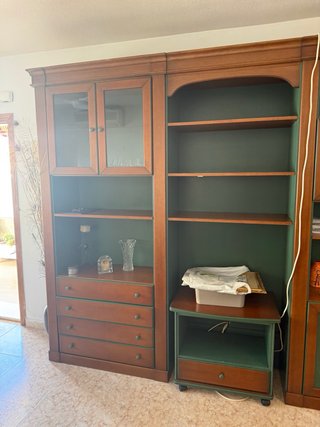 Armario de madera salón 9 compartimentos estancos