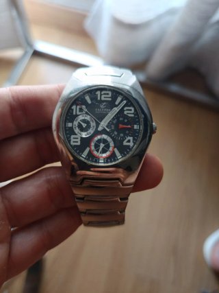 Reloj Calypso Multifunción Negro y Plateado