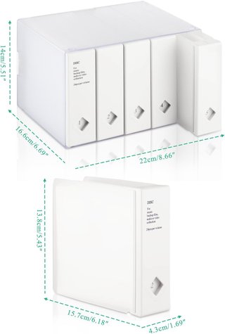 AhfuLife caja almacenamiento discos organizada