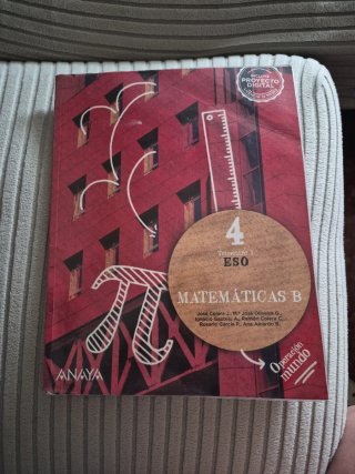 Libro matemáticas B cuarto de la eso ,