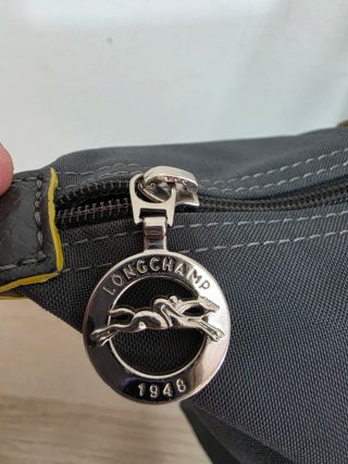 Borsa Longchamp M Grigio Antracite