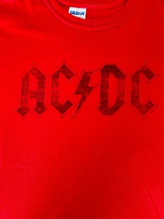 Camiseta AC/DC Roja