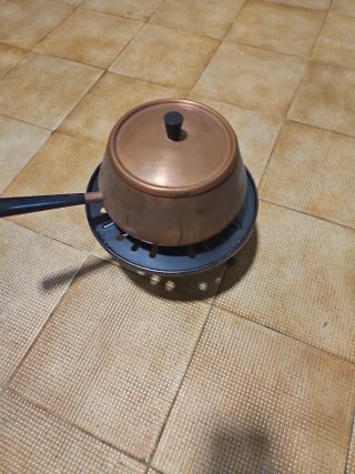 Olla de cobre para fondiu