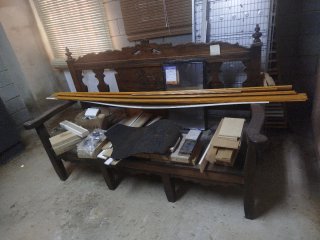 Tarima de Pino 200x70 Lacada Nogal