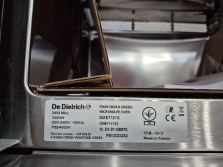 Microondas De Dietrich Acero Inoxidable