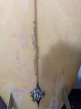 Tabla de surf naranja para reparar 6,2