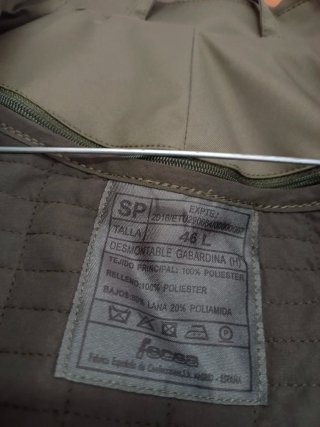 Gabardina militar vintage Talla L