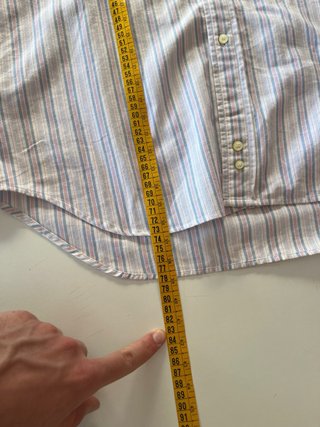Camisa Burberry Rayas Azul Rosa