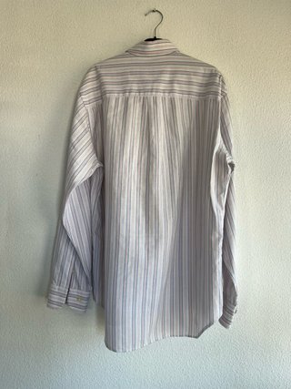 Camisa Burberry Rayas Azul Rosa