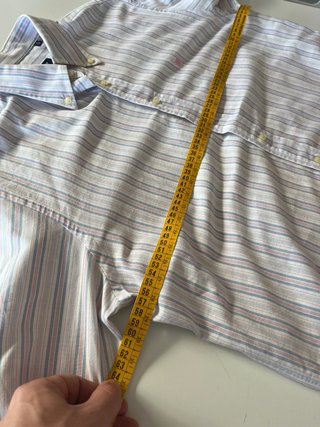 Camisa Burberry Rayas Azul Rosa