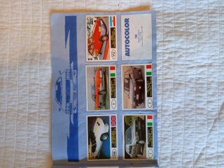 Álbum Autocolor Cromos Coche Deportivo Amarillo