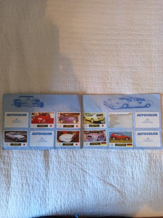 Álbum Autocolor Cromos Coche Deportivo Amarillo