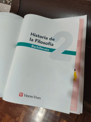 Historia de la filosofía, 2 Bachillerato