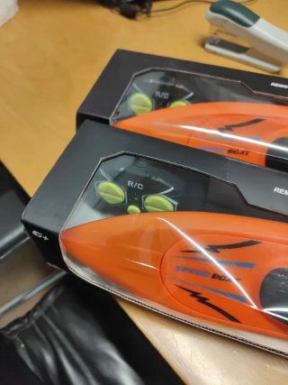 Barco RC Control Velocidad Naranja