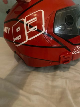 Casco Ducati Rojo Personalizado