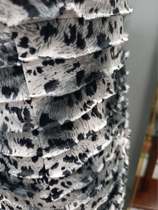 Vestido negro y multicolor Talla S