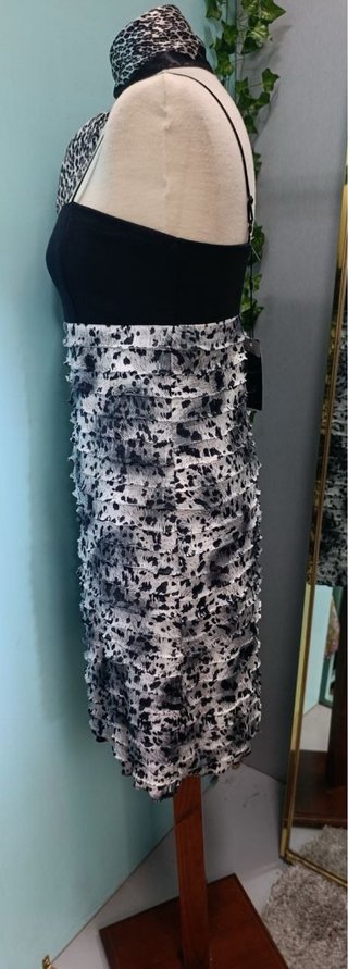 Vestido negro y multicolor Talla S