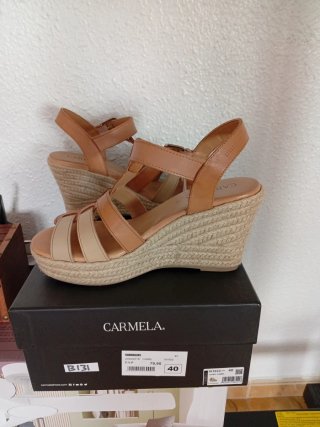 Sandalias Carmela Cuña Esparto Talla 40