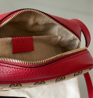 Borsa Gucci Beige e Rosso Nuova