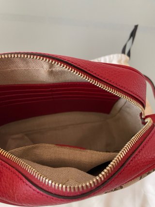 Borsa Gucci Beige e Rosso Nuova