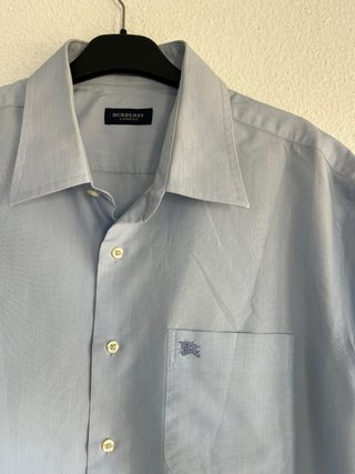 Camisa Burberry Azul manga corta