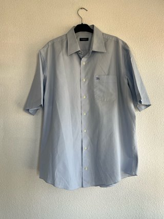 Camisa Burberry Azul manga corta