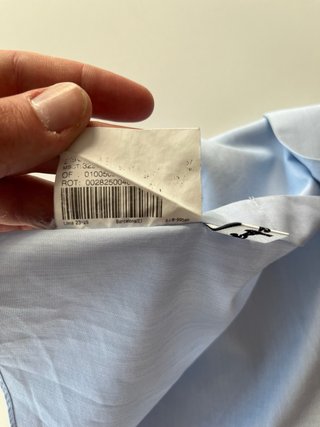 Camisa Burberry Azul manga corta