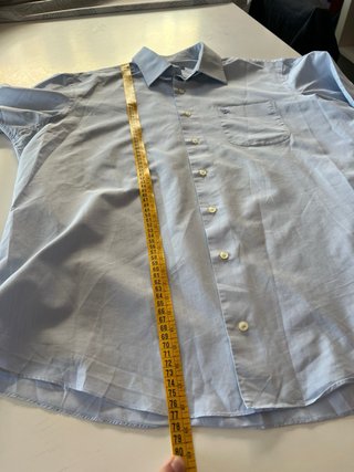 Camisa Burberry Azul manga corta