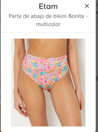 Bikini Etam floral sin estrenar