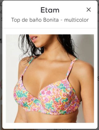 Bikini Etam floral sin estrenar