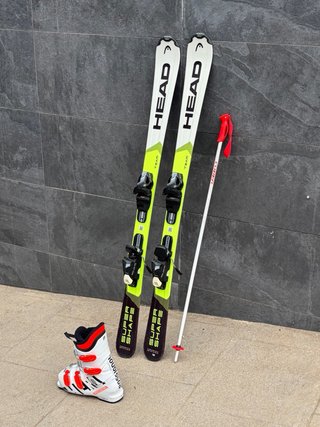 Esquís Head Super Shape Team + Botas Rossignol