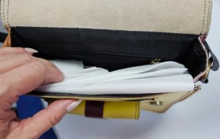 Bolso piel sintética multicolor